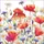Ambiente Home 20 Servietten Papier 33x33cm 3-lagig - hochwertige Einweg Papierservietten Mohnblumen Sommerwiese Tischdeko. Natur Blumen Sommer Blumenparty