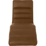 W.Schillig Relaxliege daily dreams Leder/Polyester 65 x 91 x 170 cm Braun mit Kissen