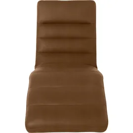 W.Schillig Relaxliege daily dreams Leder/Polyester 65 x 91 x 170 cm Braun mit Kissen