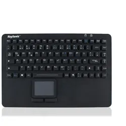 KeySonic KSK-5230 IN Industrie Tastatur mit Touchpad, schwarz, wasserdicht IP68