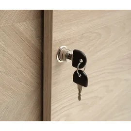 MÖBELPARTNER Arezzo Aktenschrank 80,1 x 38,2 x 150 schwarz