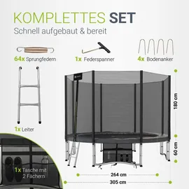 Juskys JumpMaster XL Ø 305 cm