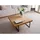MASSIVMOEBEL24.DE Couchtisch Eiche natur geölt 90 x 90 x 35 cm