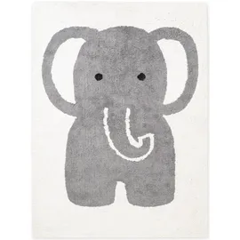 HANSE HOME Emil creme grau, B:140cm H:10mm L:200cm, Baumwolle, Teppiche, Kinderteppich, Waschbar, Handgemacht, Baumwolle, rutschfest Spielteppich, Kinderzimmer
