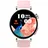 40 mm Silber Silikonarmband Rose
