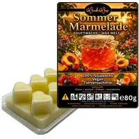 WonderWax Duftwachs WonderWax® Duftwachs 6 Herzen, (Sommer Marmelade), Duftrichtung: Sommer Marmelade