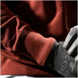 Stier Oversized Zip Sweater Functional Pocket organic cotton XL Deep Red