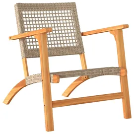 vidaXL Gartenstuhl 2 St. 33 x 0 x 0 cm beige
