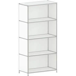 viasit Aktenregal »System 4« breit 4 OH weiß, 77.9x155.6x40.4 cm
