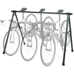 Fahrrad-Sattelständer MCW-K39, Fahrradständer Aufhängebügel, Metall pulverbeschichtet 114x170x114cm ausziehbar ~ schwarz