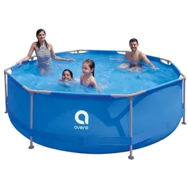 Jilong Avenli Frame Pool 300 x 76 cm blau inkl. Filterpumpe und Reparaturset