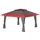 Wiltec Faltpavillon 4 x 4 m inkl. Moskitonetz Grau/Rot