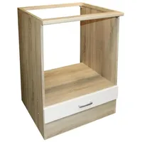 BASIC by Balculina Herdumbauschrank Andy 60 x 90 x 60 cm Weiß