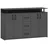 Die Möbelfundgrube Highboard 139 x 90 x 34 cm Anthrazit