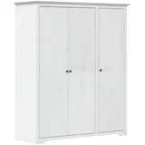 vidaXL Kleiderschrank BODO Weiß 151,5x52x176,5 cm Massivholz Kiefer