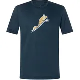 super.natural - Kid's Duck Dive Tee - Merinoshirt Gr 152 blau/ various