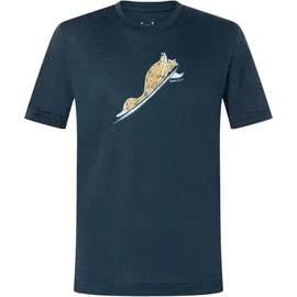 super.natural - Kid's Duck Dive Tee - Merinoshirt Gr 152 blau/ various