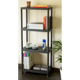 Toomax Steckregal Kunststoff 60x138x30 cm schwarz