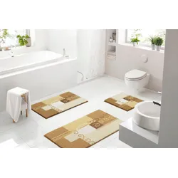 Badematte GRUND "Frida" Gr. 3, beige, H:20mm, Polyacryl, Badematten, 5 Jahre GRUND Garantie, Made in Europe, sehr weicher Flor