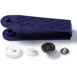 Prym Nähfrei-Druckknöpfe Jeans 17 mm altsilber