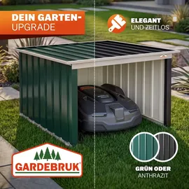 Gardebruk Mähroboter-Garage Pultdach Metall 89x90x54cm