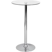 AMSTYLE Stehtisch Zamora II Transparent,
