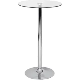 AMSTYLE Stehtisch Zamora II Transparent,