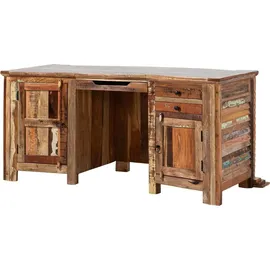 MASSIVMOEBEL24.DE Schreibtisch NATURE OF SPIRIT mehrfarbig