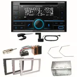 Kenwood DPX-7300DAB Bluetooth DAB Einbauset für Opel Vectra C Signum Corsa Combo