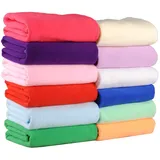 ZESLIV 2 TLG Set 70X140CM Duschtücher Badetücher Saunatuch Badehandtuch Badetuch Strandhandtuch Microfaser Duschtuch Saunahandtuch Gästehandtücher Grün