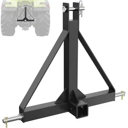 VEVOR Dreipunkt Anhängerkupplung 540 x 533,3 x 165 mm Dreipunktaufnahme mit 5 cm Anhänger Traktor Ackerschiene Kohlenstoffstahl Dreipunkt Empfänger für Traktoren der Kategorie 1