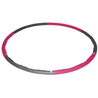 Best Sporting Hoop Fitnessreifen 100cm I 6-teilig I steckbar I Hula Hoop mit Gewicht I Zum Abnehmen I Fitness zu Hause I Gewicht 1,2 kg (Pink)