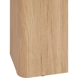 Homestyle4u Runder Esstisch 106 x 76 cm braun