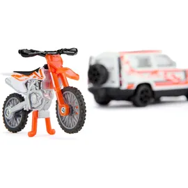 Siku 1114 Land Rover Defender mit KTM Motorrad