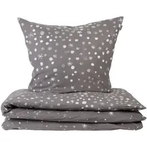 SCHIESSER Runa Feinbiber Grau 135 x 200 cm + 80 x 80 cm