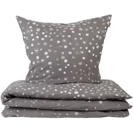 SCHIESSER Runa Feinbiber Grau 135 x 200 cm + 80 x 80 cm