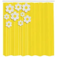 ABAKUHAUS Duschvorhang 175 x 180 cm gelb