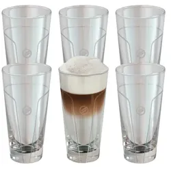 SAECO Original Latte Macchiato Gläser 6er-Set (21000402) - Saeco/Philips Herstellergarantie, kostenlose Beratung