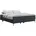 Boxspringbett 180 200 H3 Dunkelgrau
