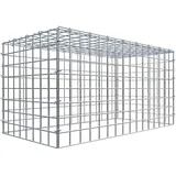 Gabiona C-Ring-Gabione-Anbaukorb Typ 3 40 x 80 x 40 cm Maschenw 5 x 5 cm
