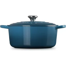 Le Creuset Signature Bräter 24 cm rund deep teal