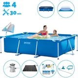 Intex – Schwimmbecken mit rechteckigem Rahmen – 220 x 150 x 60 cm – im Lieferumfang enthalten Accessoire CB97