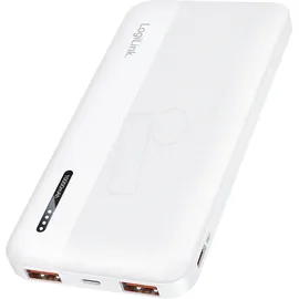 Logilink PA0372W Powerbank 10000 mAh Fast Charge Li-Ion Weiß
