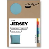 schlafgut Kissenbezug 80x80 cm | petrol-mid Kissenbezug, »EASY Jersey