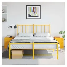 vidaXL Nachtschrank 2 Stk. 34,5 x 39 x 44 cm Gelb