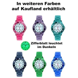 brecjon Kinder Armbanduhr 2002 5ATM Silikonarmband Blau