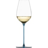 Eisch Champagnerglas EISCH "INSPIRE SENSISPLUS" Trinkgefäße Gr. Ø 7,9 cm x 24,2 cm, 400 ml, 2 tlg., blau Kristallgläser die Veredelung der Stiele erfolgt in Handarbeit, 400 ml, 2-teilig