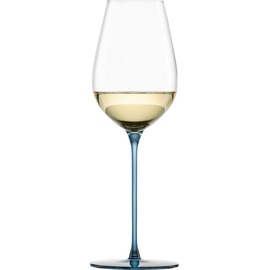 Eisch Champagnerglas EISCH "INSPIRE SENSISPLUS" Trinkgefäße Gr. Ø 7,9 cm x 24,2 cm, 400 ml, 2 tlg., blau Kristallgläser die Veredelung der Stiele erfolgt in Handarbeit, 400 ml, 2-teilig