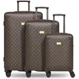 lazarotti Palermo Koffer-Set 3-tlg. braun