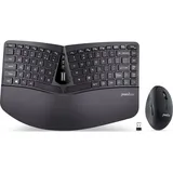 Perixx Periduo-606 Wireless Tastatur DE Set schwarz